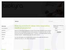 Tablet Screenshot of biokyra.com